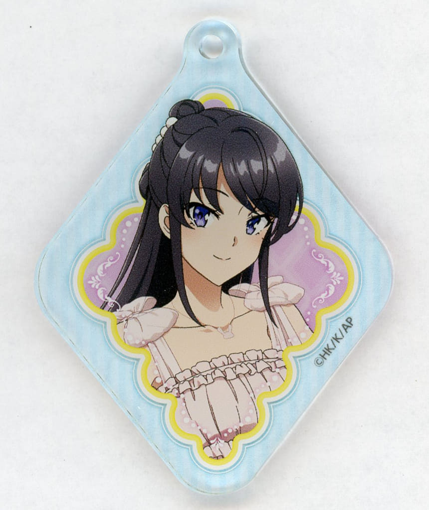 Rascal Does Not Dream Mai Sakurajima Kuji Hiki Do Online Lottery C-2 Prize Acrylic Keychain - KADOKAWA