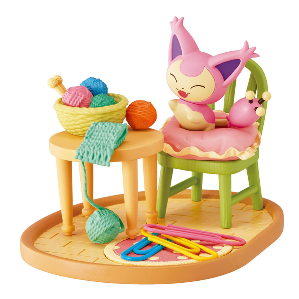 Pokémon Skitty Multi Tray Desktop Figure DesQ Relaxing Home! Re-Ment - Pre-owned