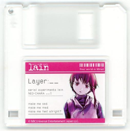 Serial Experiments Lain Lain Iwakura DMM Scratch! NEO-CHARA Acrylic Keychain - DMM.com