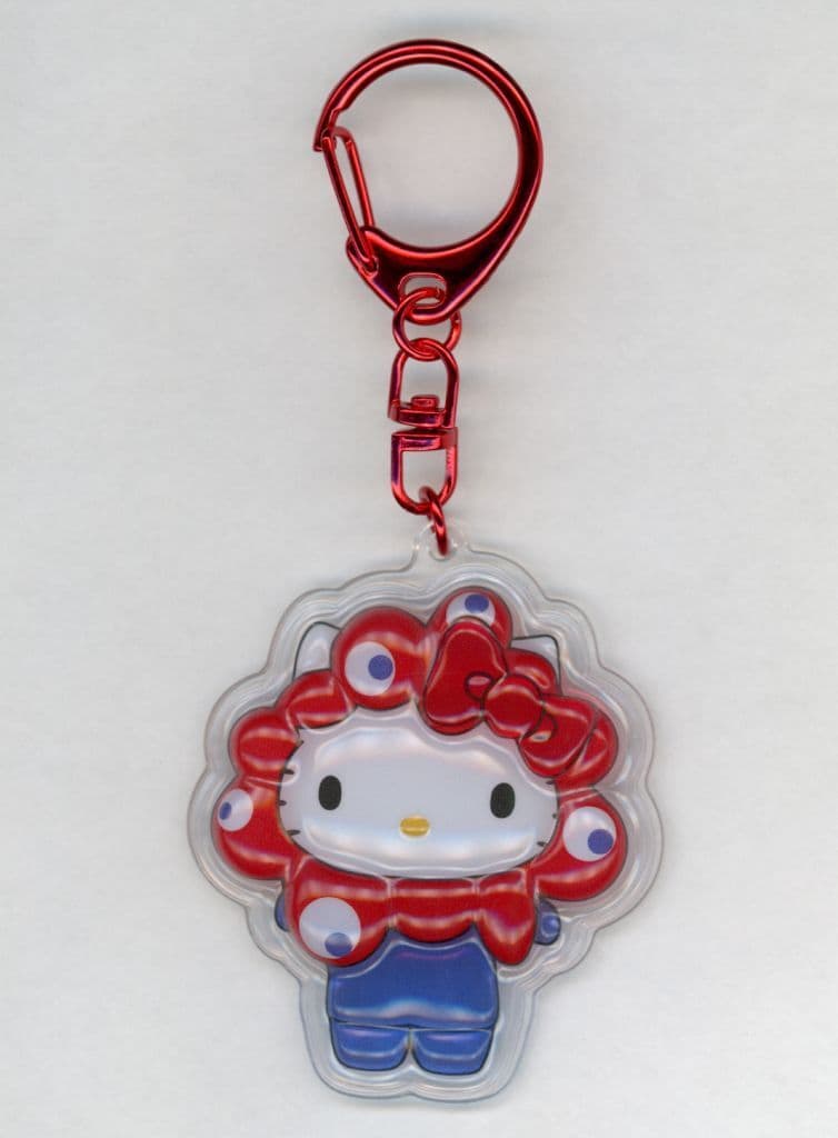 Hello Kitty Puffy 3D Keychain, EXPO 2025 Osaka Kansai Expo Myaku-Myaku x Sanrio Characters Keychain Goods (Pre-owned)
