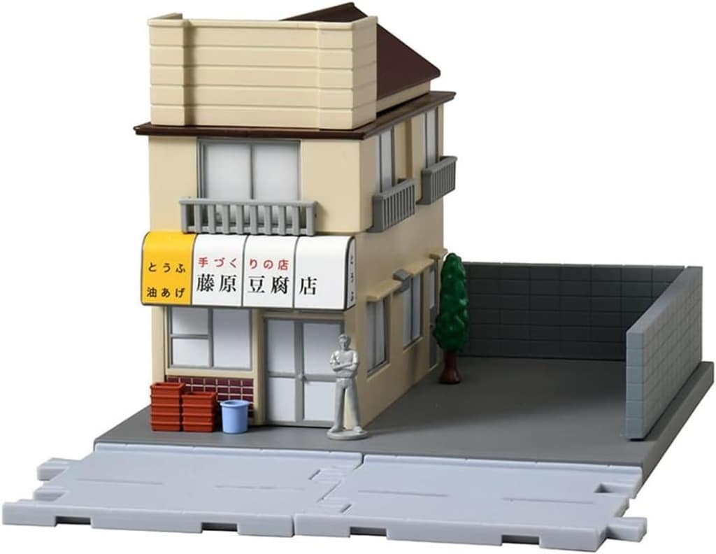 Initial D Tomica Premium unlimited Fujiwara Tofu Shop 17-Piece Building Playset - Takara Tomy