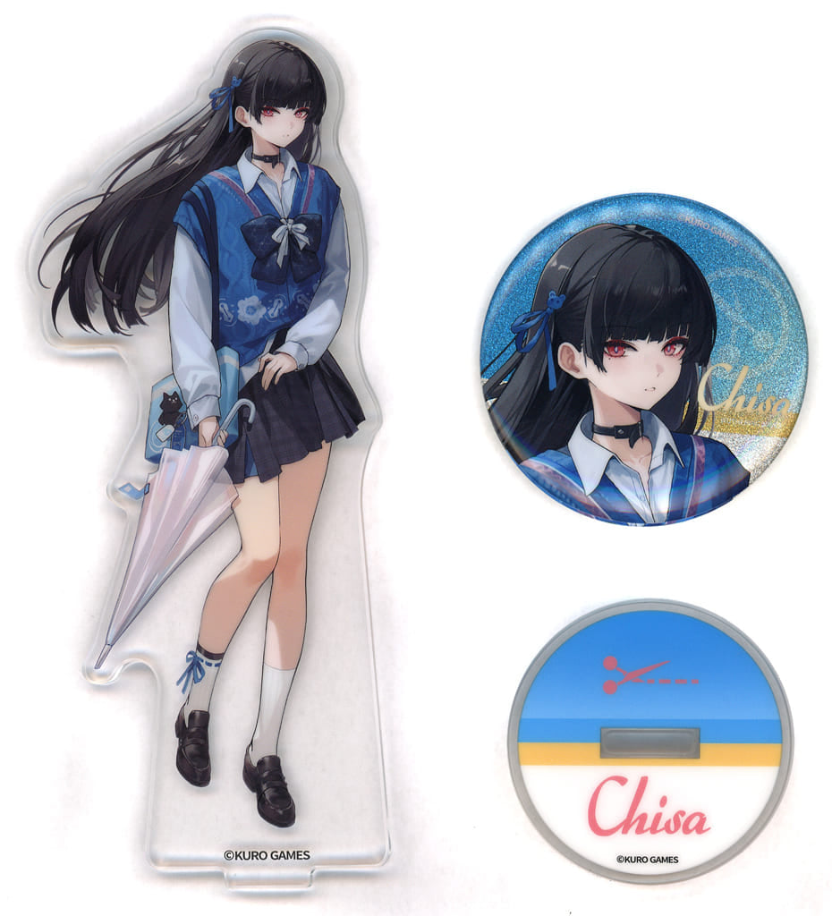 Wuthering Waves Chisa Acrylic Stand & Glitter Can Badge Set (2-Piece Set)