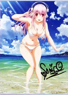 Super Sonico B2 Art Poster Sonico Ichiban Kuji Super Sonico The Animation A Prize - Banpresto
