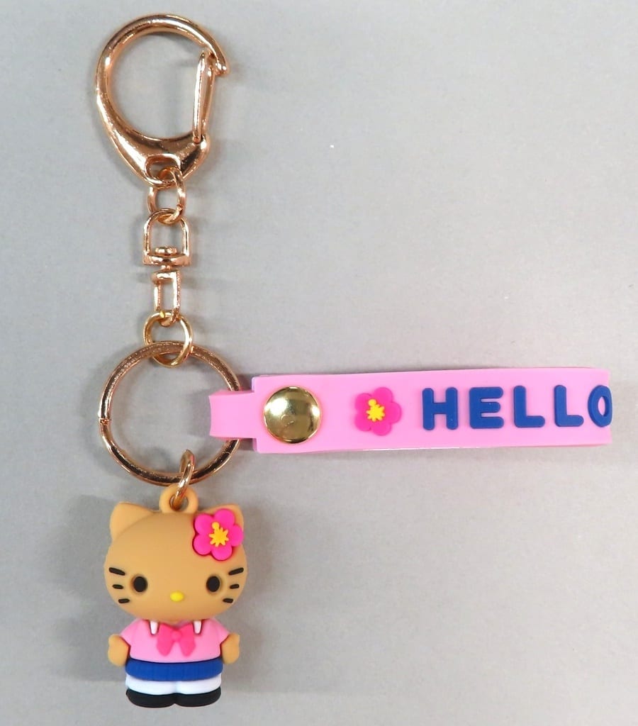 Sanrio Characters Hello Kitty Keychain Mascot Strap (Gal/Pink) - Kei Company