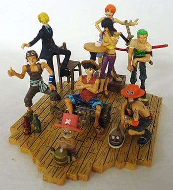 Chogokin Soul ONE PIECE PART-1 Complete Set of 8 Figures Luffy Zoro Nami Usopp Sanji Chopper Robin Ace Used - Bandai