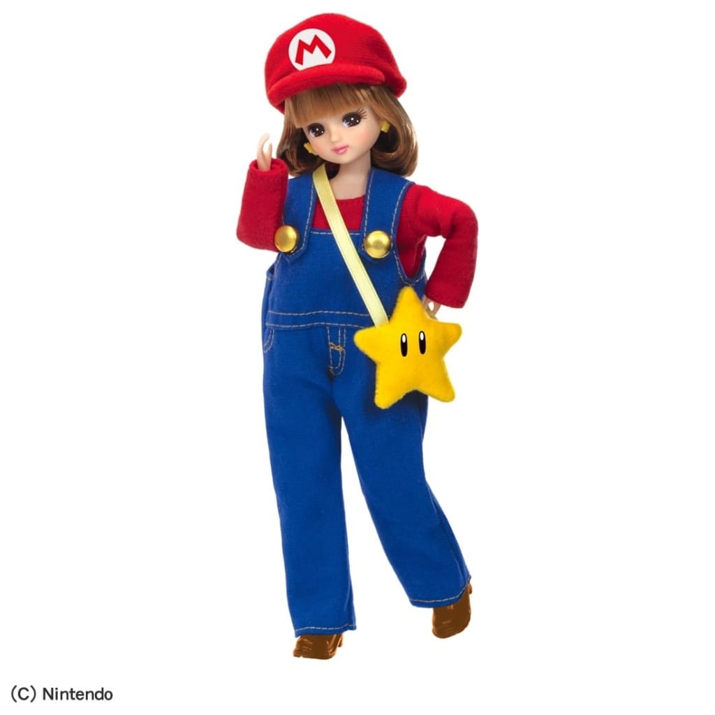 Licca-chan Super Mario Mario Style Doll Figure - Takara Tomy