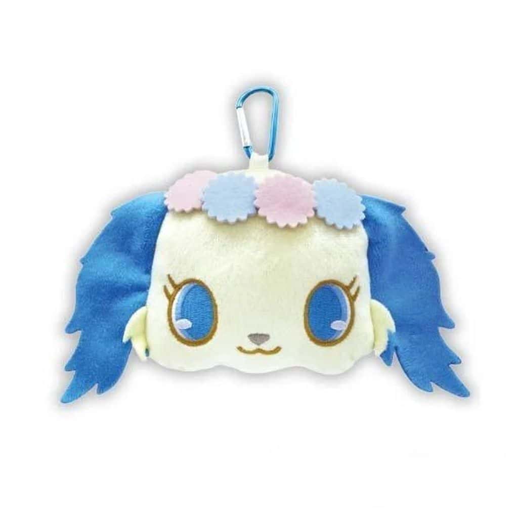 Jewelpet Sapphie Plush Pouch with Carabiner Clip - Hase Pro/Bandai (Pre-owned)