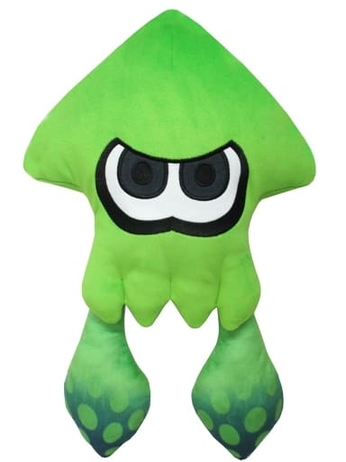 Splatoon Large Neon Green Squid ALL STAR COLLECTION Plush - Sanei Boeki