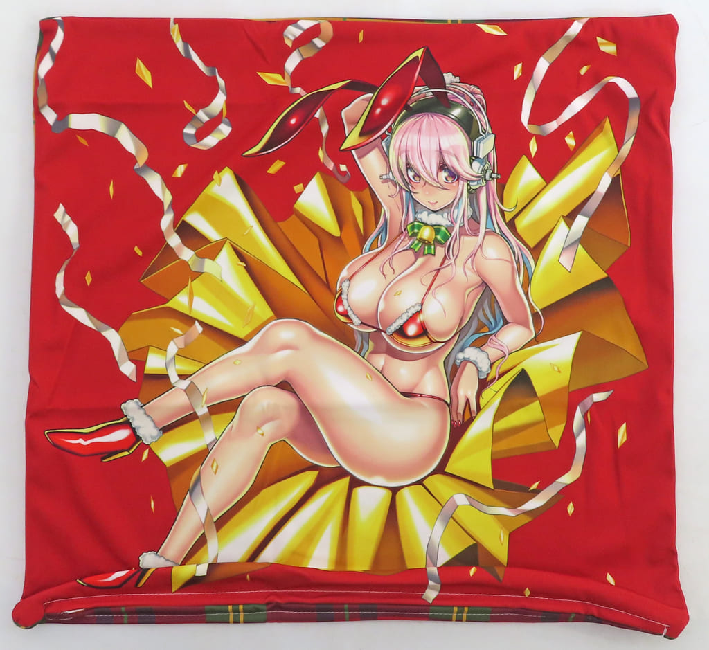 Super Sonico Cushion Cover (Sparkly Bunny Ver.) Super Sonico, Sonico - NITRO ORIGIN (Pre-owned)