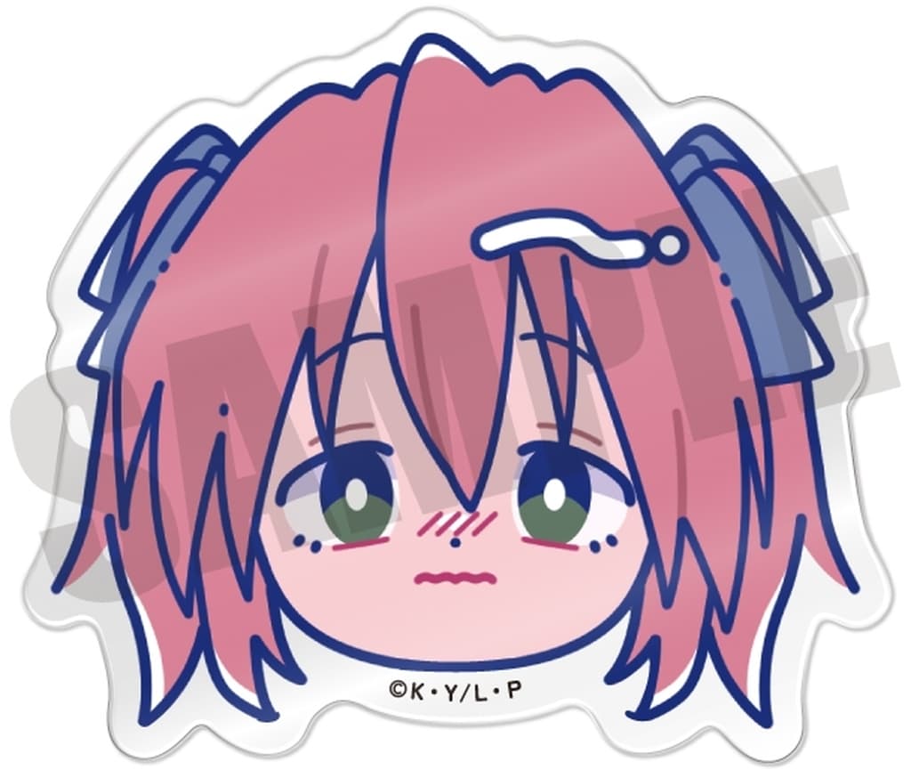 Lucky Star Yutaka Kobayakawa Nyutoro Face Clip Acrylic Goods - MENEGI