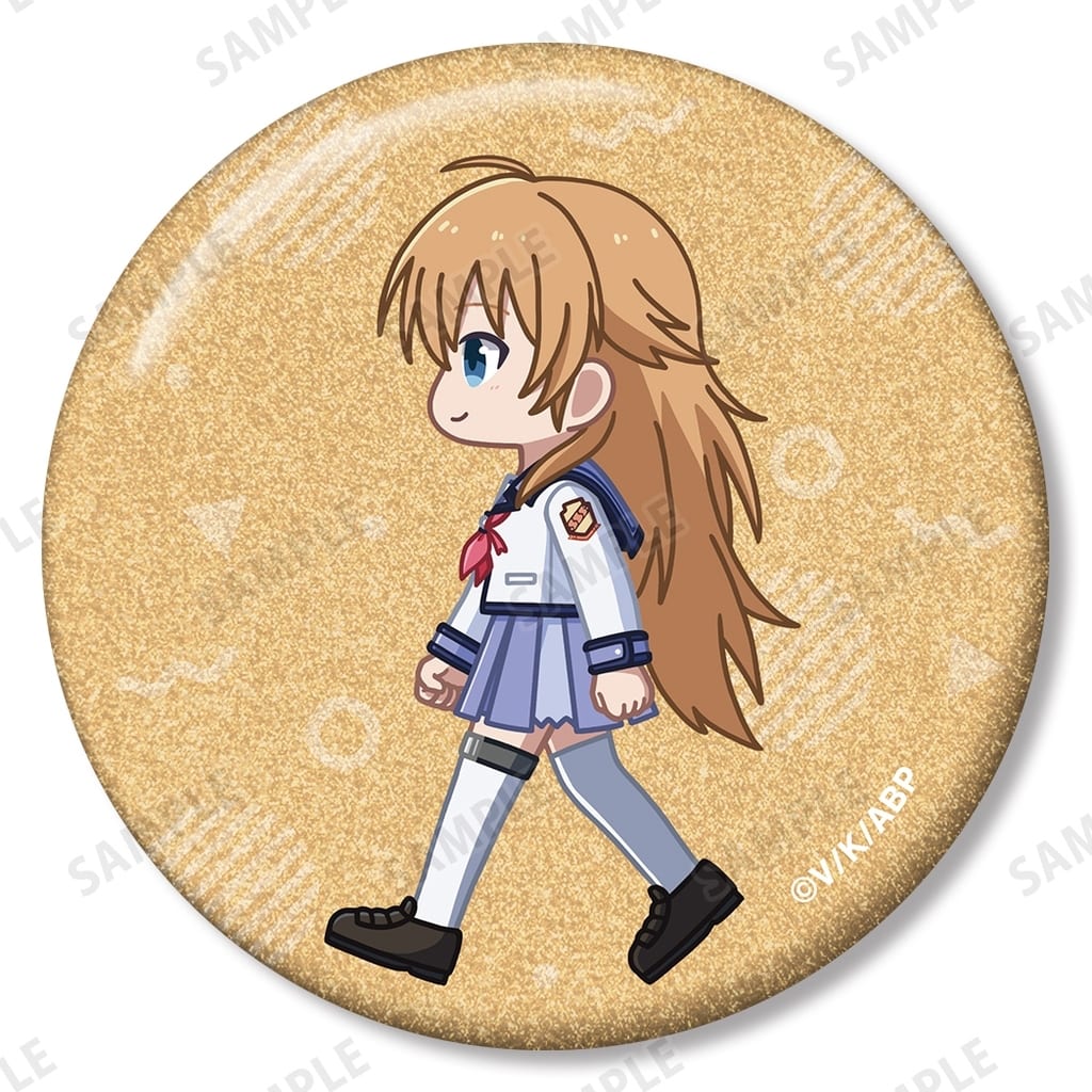 Angel Beats! Chibi Toko Glitter Can Badge Trading Figure - Arma Bianca