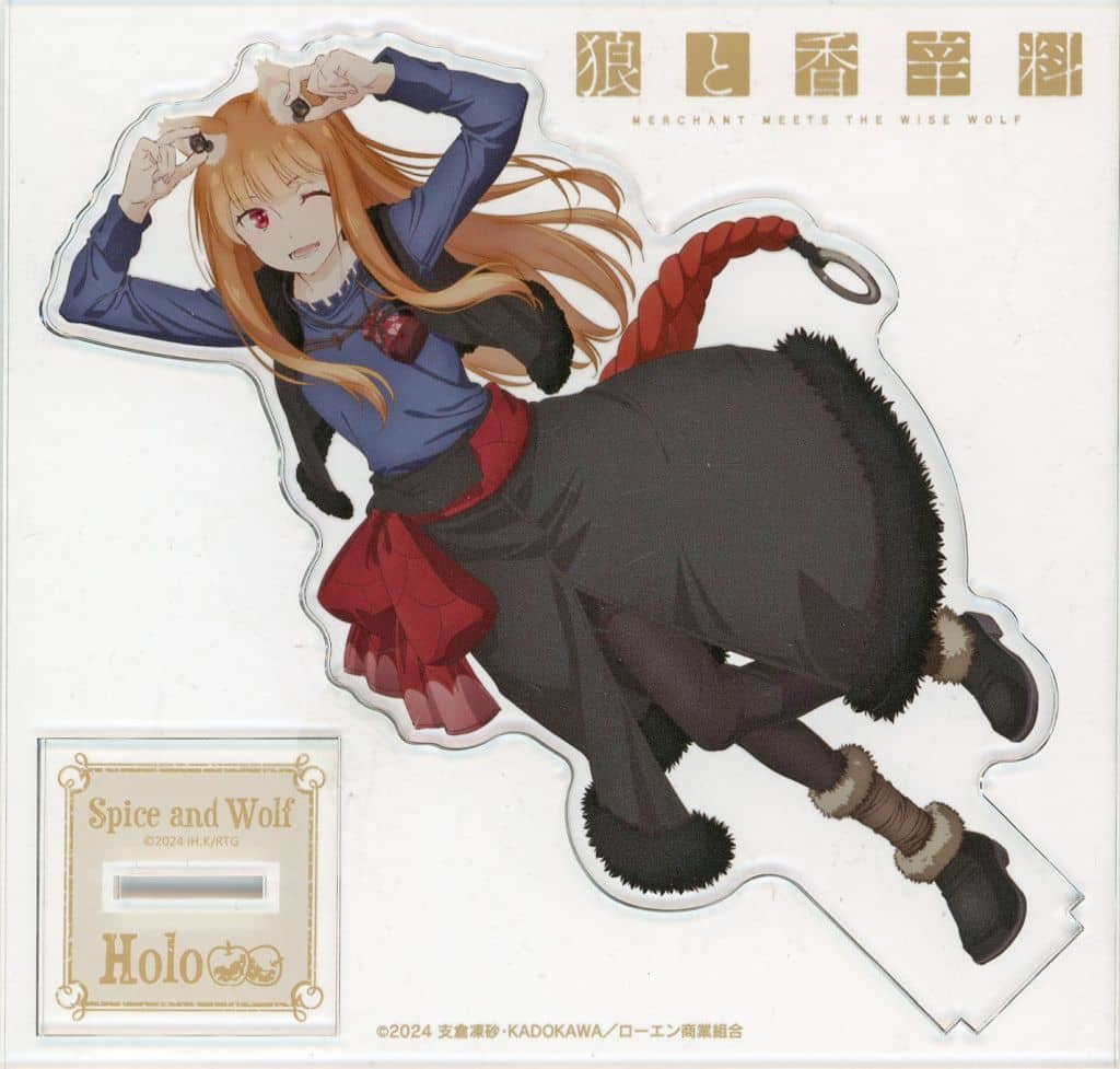 Holo Acrylic Stand Spice and Wolf MERCHANT MEETS THE WISE WOLF ONKYO DIRECT Anime Store Limited Pre-owned