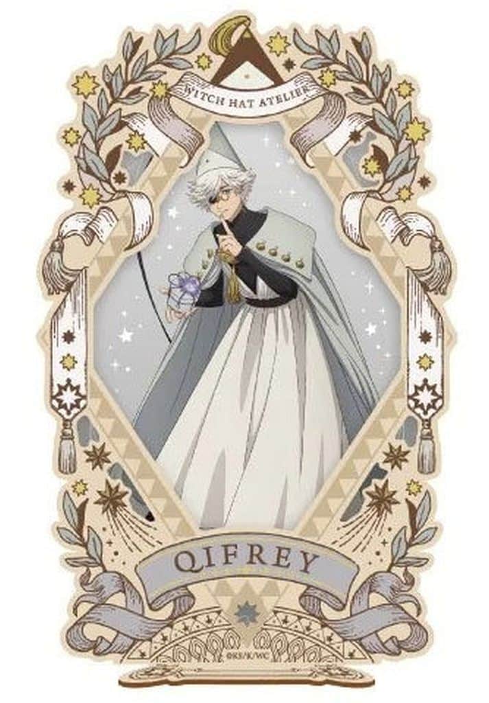 Witch Hat Atelier Qifrey Wood-Framed Acrylic Stand 3-Piece Set - Ensky