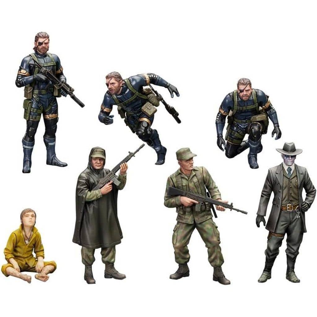 Metal Gear Solid V: Ground Zeroes Set 1/35 Scale 7-Figure Model Kit - Kotobukiya