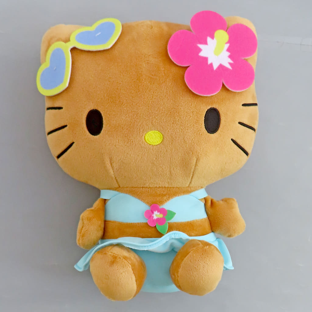 Sanrio Characters Hello Kitty Plush Tanned Gal Ver. Large Stuffed Toy (Pre-owned) - SEGA
