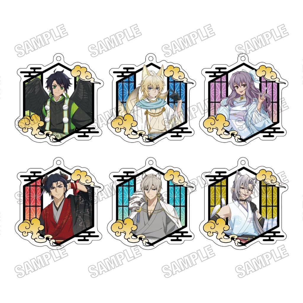Seraph of the End Hyakki Yakou Acrylic Keychain Collection Vol. 6 Types (Complete Set) - Medicos Entertainment