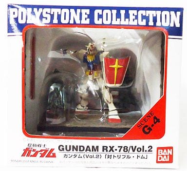 Gundam Series Gundam Triple Dom Polystone Collection Vol. 2 Scene G-4 Figure - Bandai