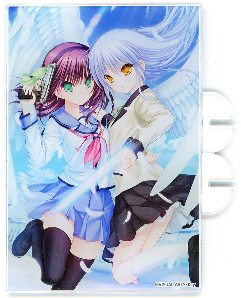 Angel Beats! Kanade Tachibana Yuri Nakamura Acrylic Panel Eureka! Kuji Memorial Kuji C-2 Prize Acrylic Goods (Pre-owned)