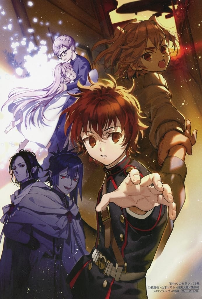 Seraph of the End Illustration Card Melon Books Bonus Used