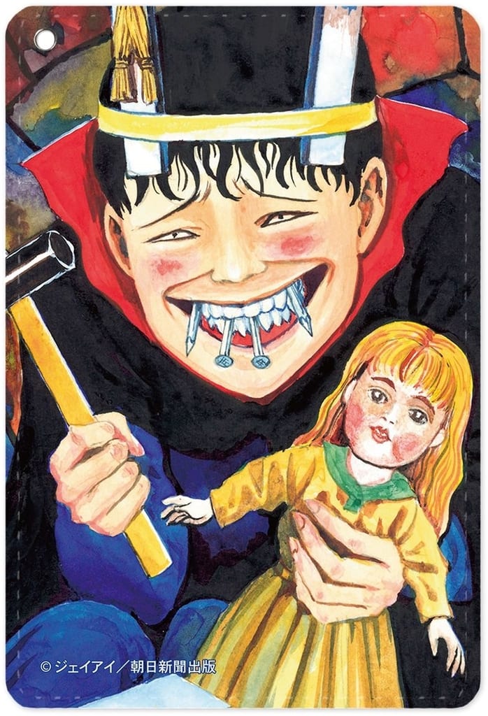 Junji Ito Souichi Maniac 1-Pocket Pass Case with Reel - Arma Bianca