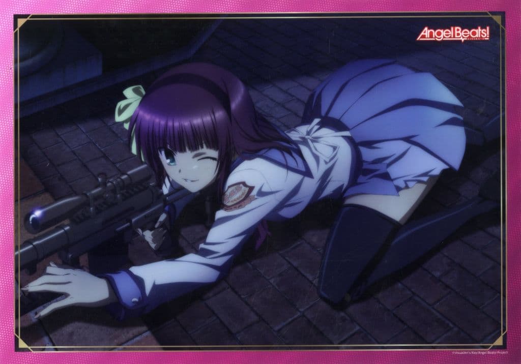 Angel Beats! Yuri Nakamura Clear Poster A3 - KADOKAWA (Pre-owned)