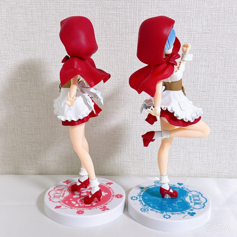 Rem and Ram SSS Figure Red Hood Set - Re:ZERO -Starting Life in Another World- 2018 Prize Figures - image 4