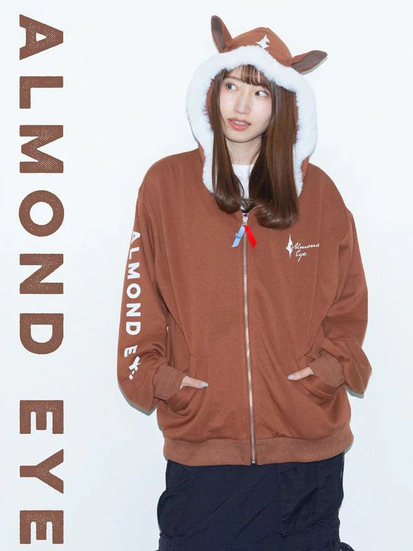 Almond Eye Horse-Ear Hoodie【Silk x netkeiba】