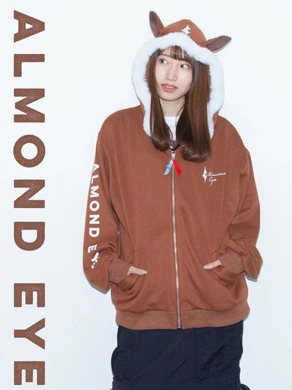 Almond Eye Horse-Ear Hoodie【Silk x netkeiba】