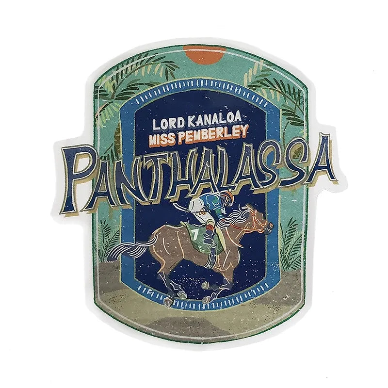 Panthalassa Racehorse Illustration Sticker
