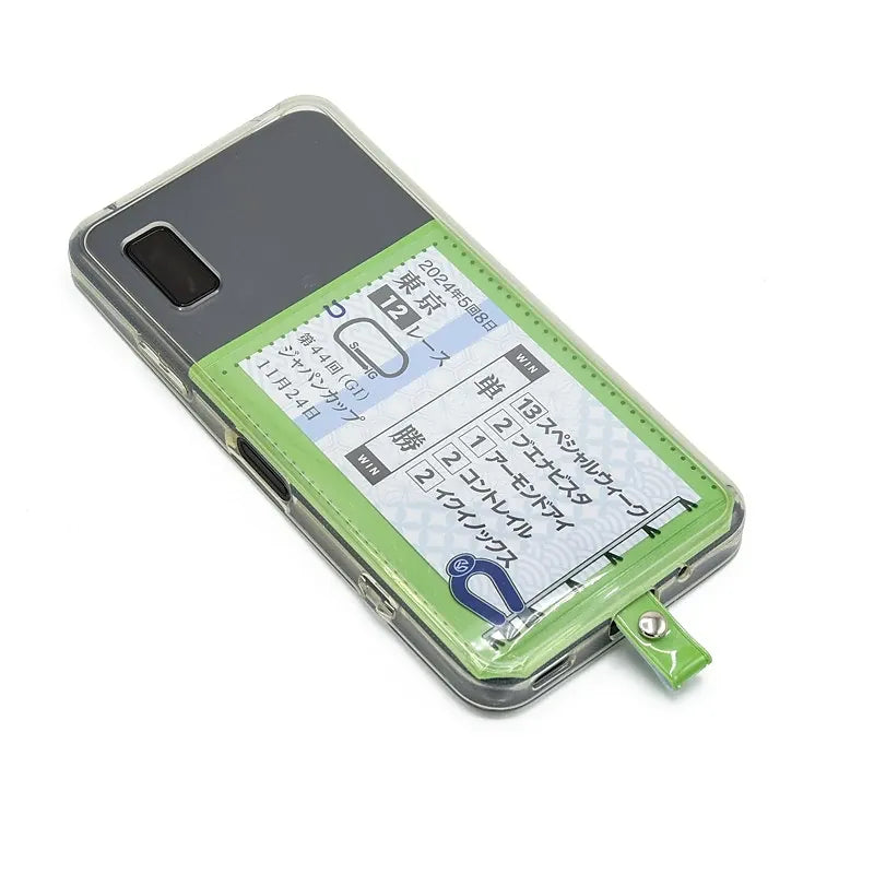 Vertical Steeplechase Horse Racing Ticket Holder Phone Tab