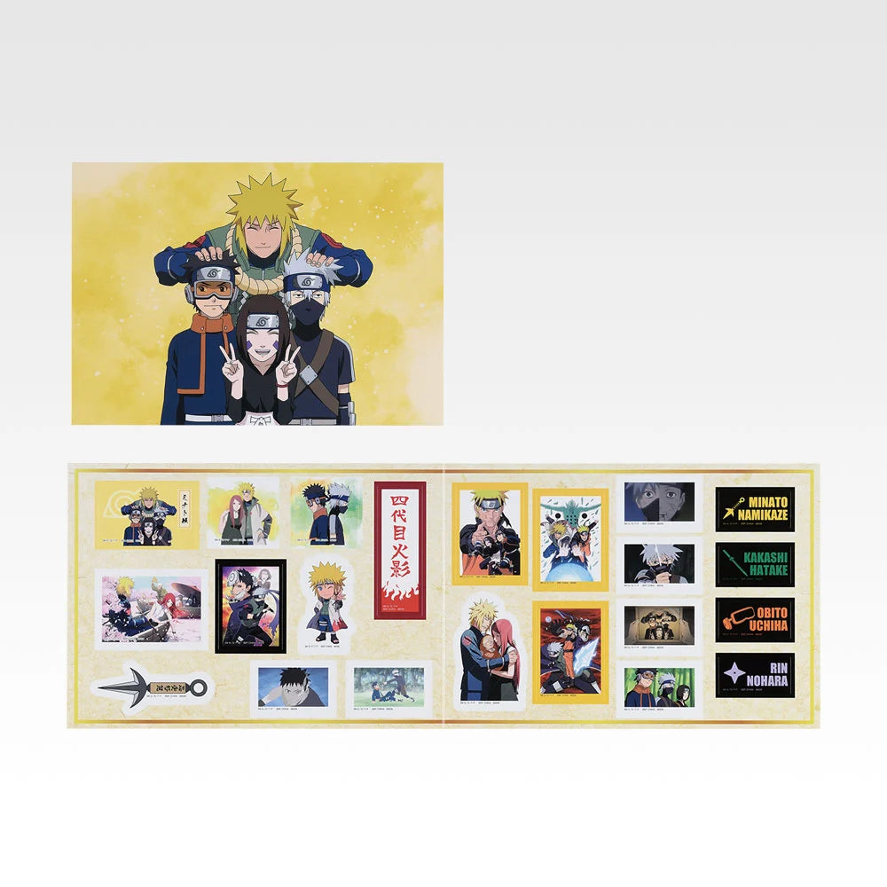 Team Minato Fold-out Sticker - Variety Sticker (10 Types, Complete Set Available) - Ichiban Kuji I Prize - Naruto Shippuden