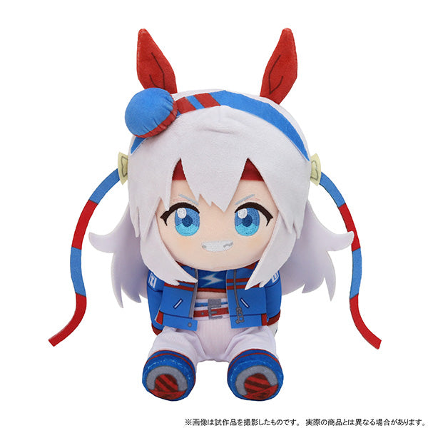 Tamamo Cross Kuikui Sitting Plush — Umamusume: Cinderella Gray (approx. 18 cm / 7 in, Movic)