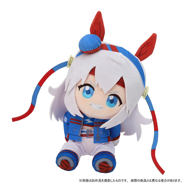 Tamamo Cross Kuikui Sitting Plush — Umamusume: Cinderella Gray (approx. 18 cm / 7 in, Movic)