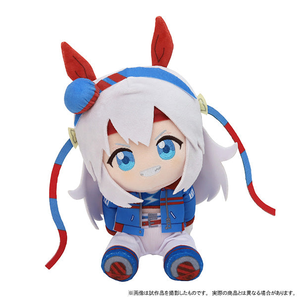 Tamamo Cross Kuikui Sitting Plush — Umamusume: Cinderella Gray (approx. 18 cm / 7 in, Movic)