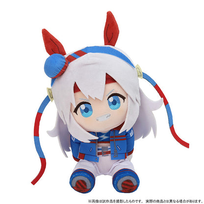 Tamamo Cross Kuikui Sitting Plush — Umamusume: Cinderella Gray (approx. 18 cm / 7 in, Movic)