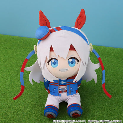 Tamamo Cross Kuikui Sitting Plush — Umamusume: Cinderella Gray (approx. 18 cm / 7 in, Movic)
