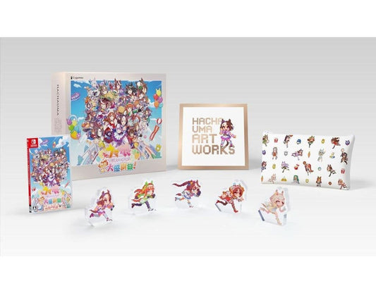 Umamusume Pretty Derby - Nekketu Hachamecha Grand Thanksgiving! DELUXE BOX (Nintendo Switch, Cygames) - Pre-owned