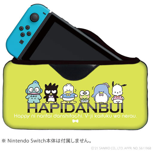 Sanrio Characters Quick Pouch Hapidanbui for Nintendo Switch