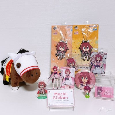 Sakura Chiyono O Racehorse Fan Set - Plush, Figure & Acrylic Goods Lot (11 Pieces)