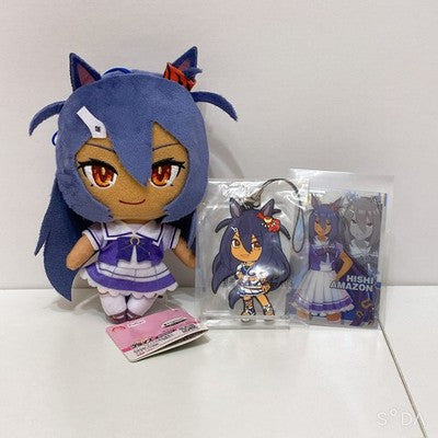 Hishi Amazon Plush, Rubber Strap & Wafer Card Set - Umamusume Pretty Derby Official Goods