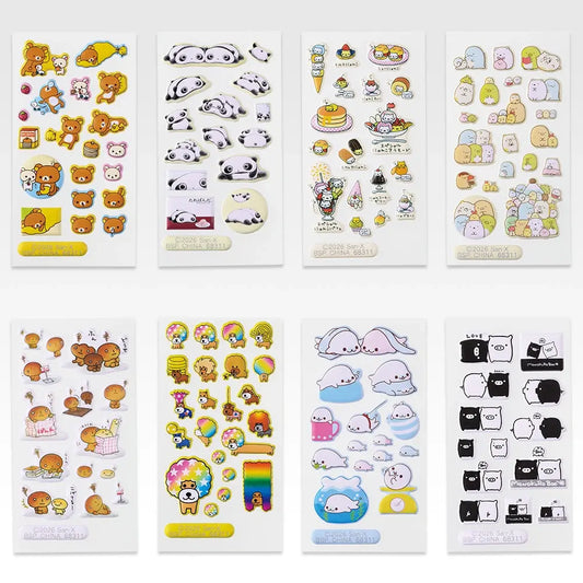 Puffy Sticker Collection (8 Types, Complete Set Available) - Ichiban Kuji F Prize - San-X