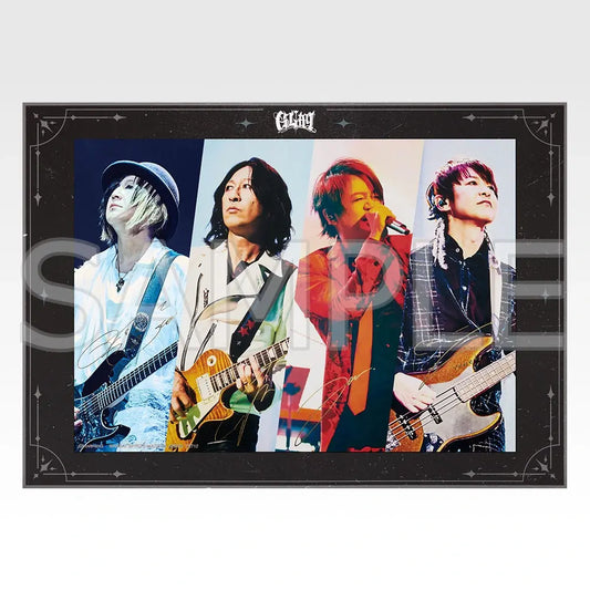Visual Board with Foil-Stamped Replica Signatures - Ichiban Kuji A Prize - GLAY