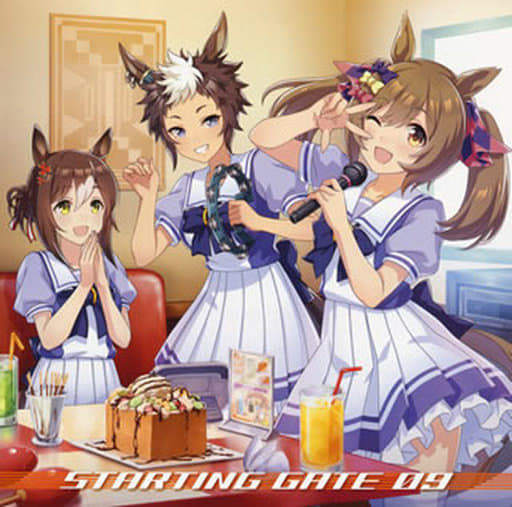 Umamusume Pretty Derby STARTING GATE 09 CD - Bandai Visual (Used) — Mejiro Ryan / Smart Falcon / Fine Motion