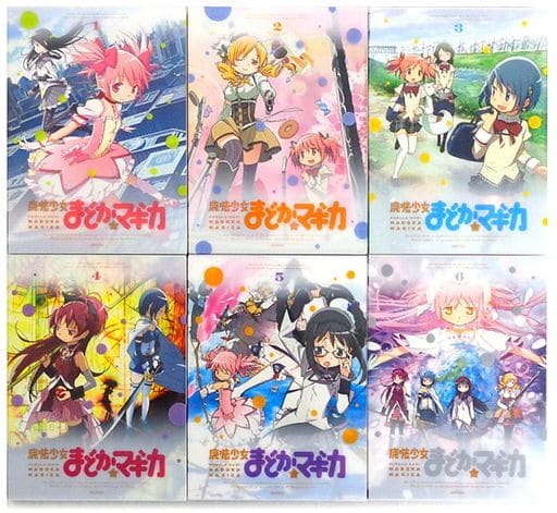 Puella Magi Madoka Magica Complete Production Limited Edition 6-Volume Set (Collector's Limited Box, HMV Full-Set Storage BOX Included) - Pre-owned