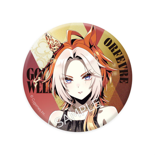 Orfevre Official Metallic Can Badge (GOLD WEEK Ver.) - Umamusume: Pretty Derby - 56mm - Cygames (Brand New, Pre-order)