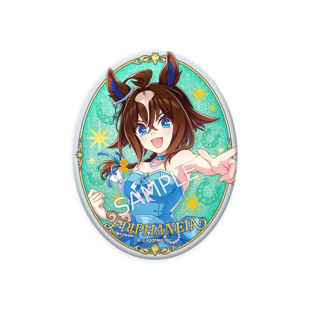 Umamusume Pretty Derby Epiphaneia Glitter Can Badge - 5.5th Anniversary - Pre-order