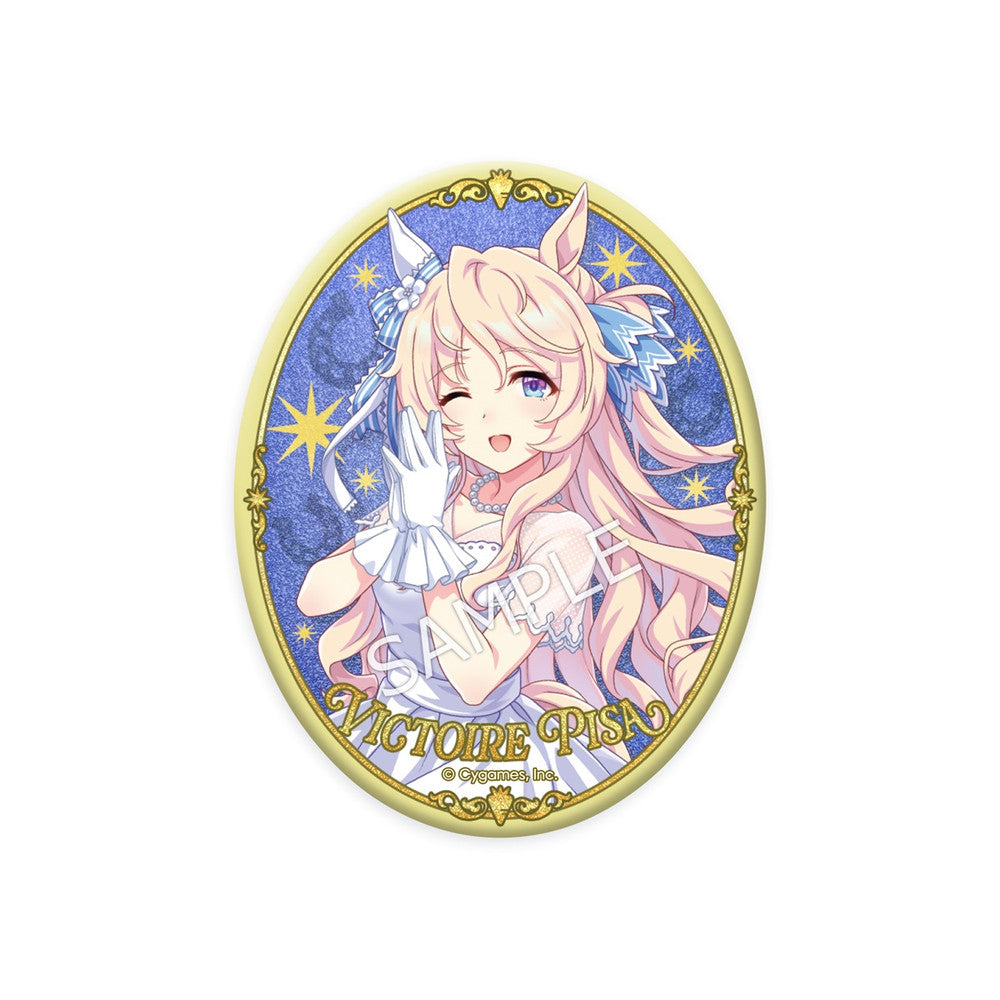 Umamusume Pretty Derby Victoire Pisa Glitter Can Badge - 5.5th Anniversary - Pre-order
