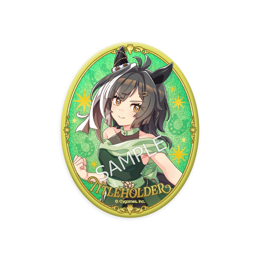 Umamusume Pretty Derby Titleholder Glitter Can Badge - 5.5th Anniversary - Pre-order