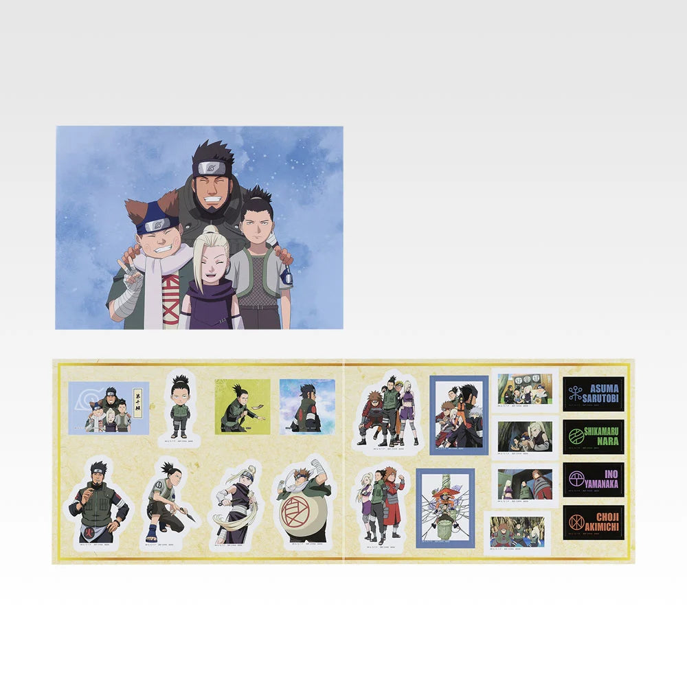 Team Asuma Fold-out Sticker - Variety Sticker (10 Types, Complete Set Available) - Ichiban Kuji I Prize - Naruto Shippuden