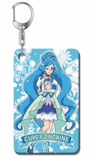 Cure Fontaine Keychain - Pretty Cure All Stars Kirari Plate Keyholder Vol.3 (Hologram Plate, Approx. 55 x 91 mm) - Pre-owned